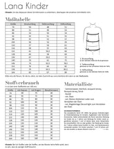 Papierschnittmuster Hoodie Lana Kinder Fadenkäfer